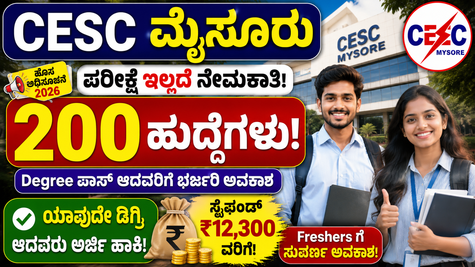 CESC Mysore Recruitment 2026