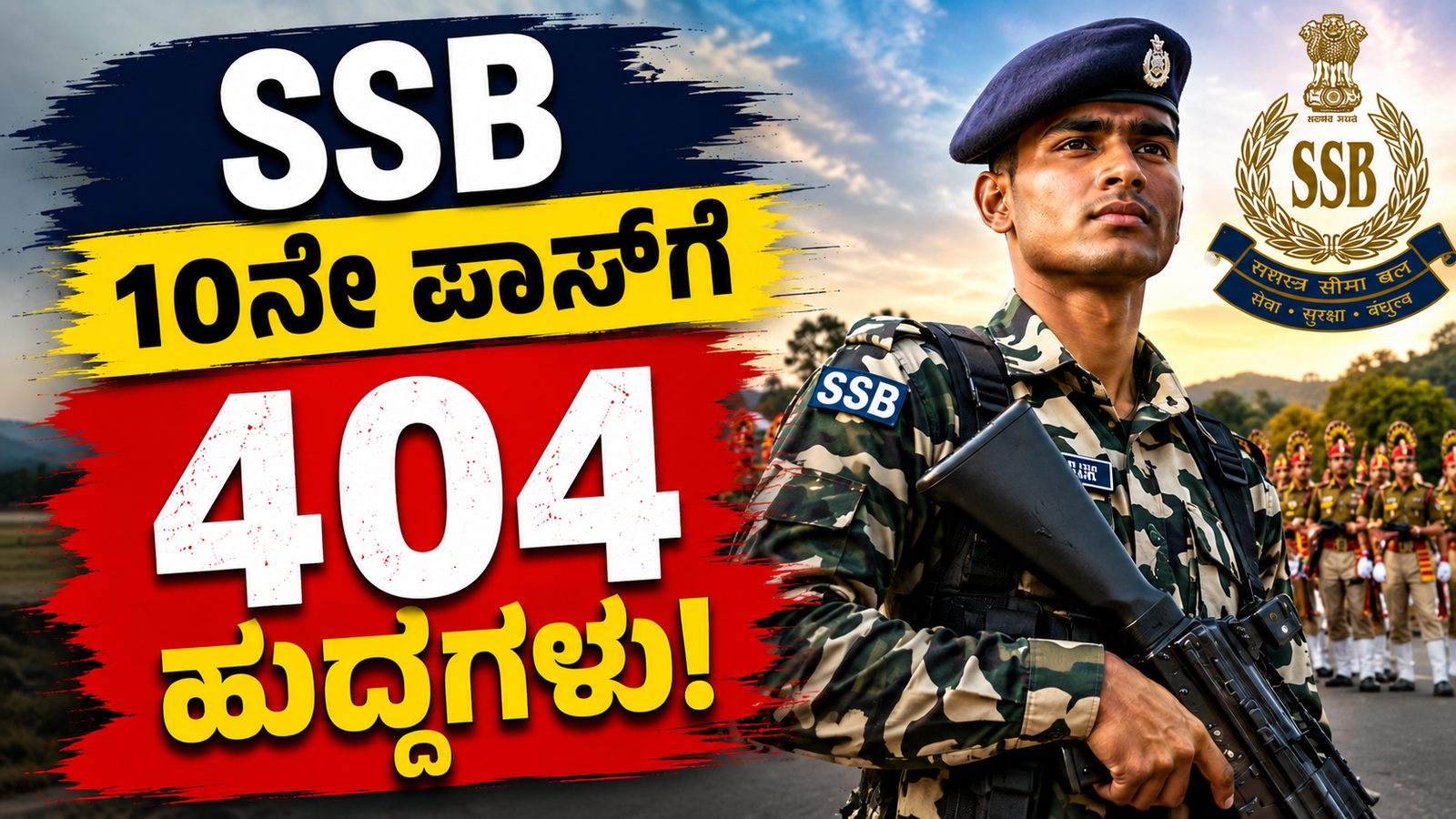SSB Recruitment 2026